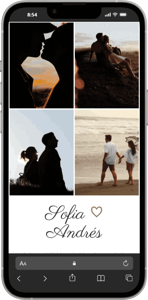 Ejemplo de invitación Clásica 11