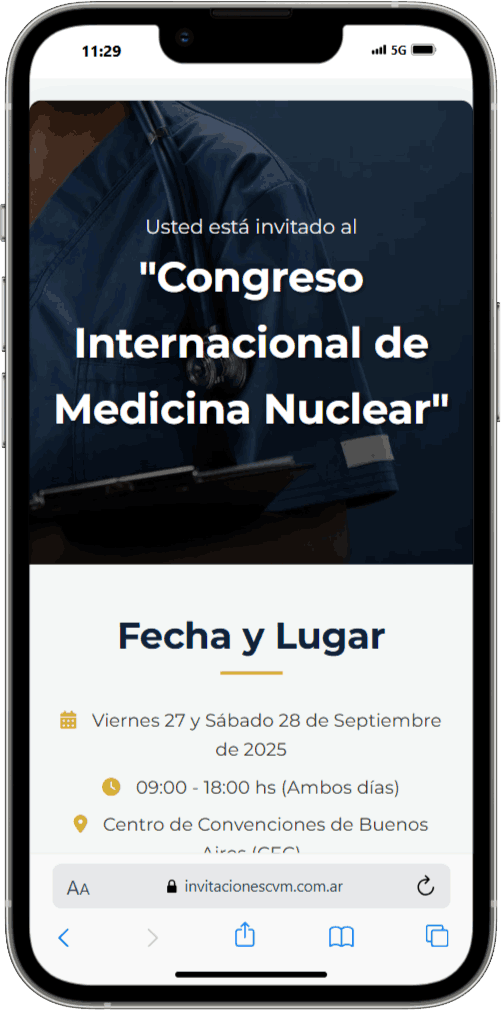 Ejemplo de invitación Clásica 1