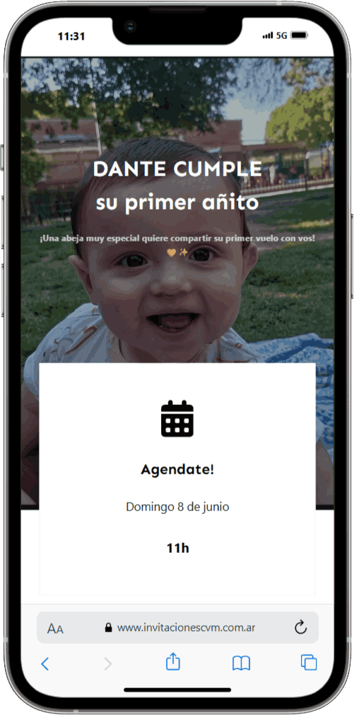 Ejemplo de invitación Clásica 10