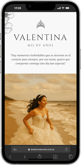 Ejemplo de invitación Clásica 3