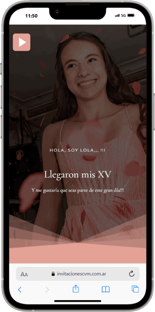 Ejemplo de invitación Premium 4