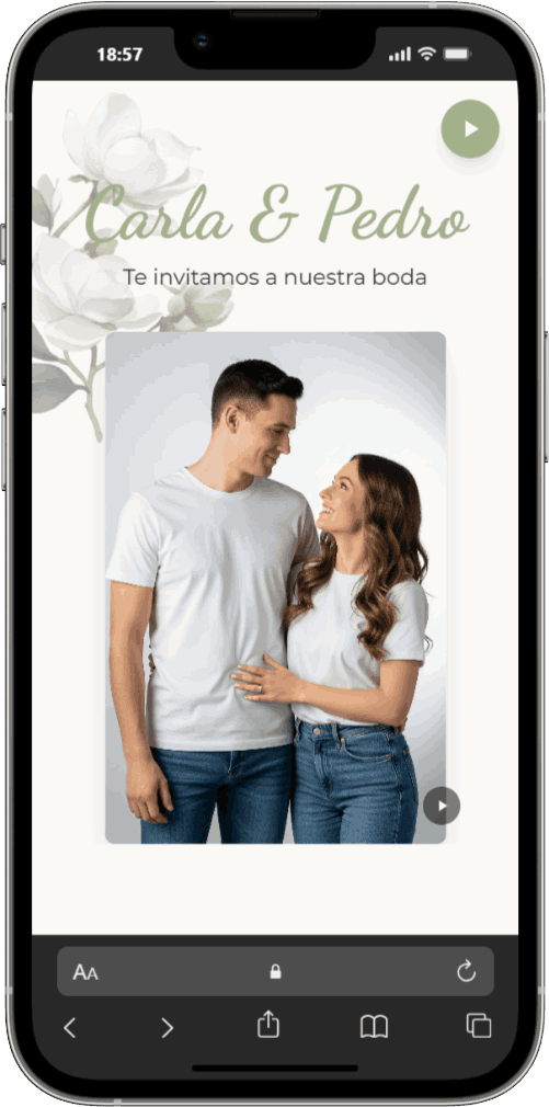 Ejemplo de invitación Premium 10