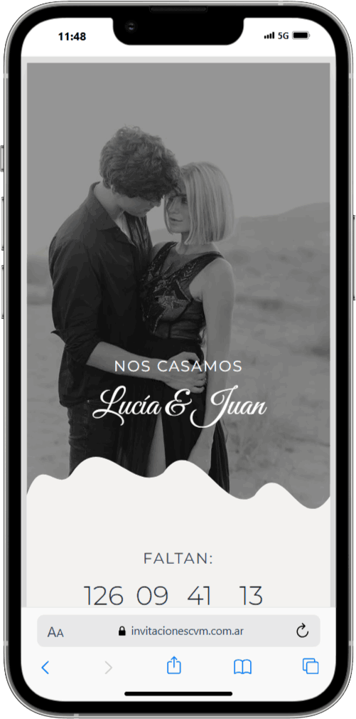 Ejemplo de invitación Premium 3