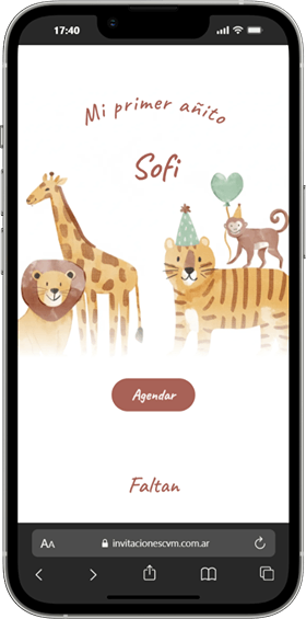 Ejemplo de invitación Premium 4